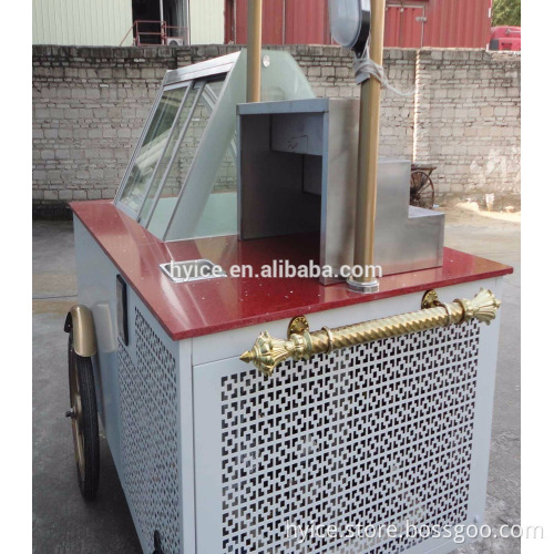 Factory direct supply the low temperature popsicle/ice cream display cabinet cart